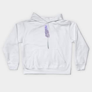 Lavender Flower Illustration Kids Hoodie